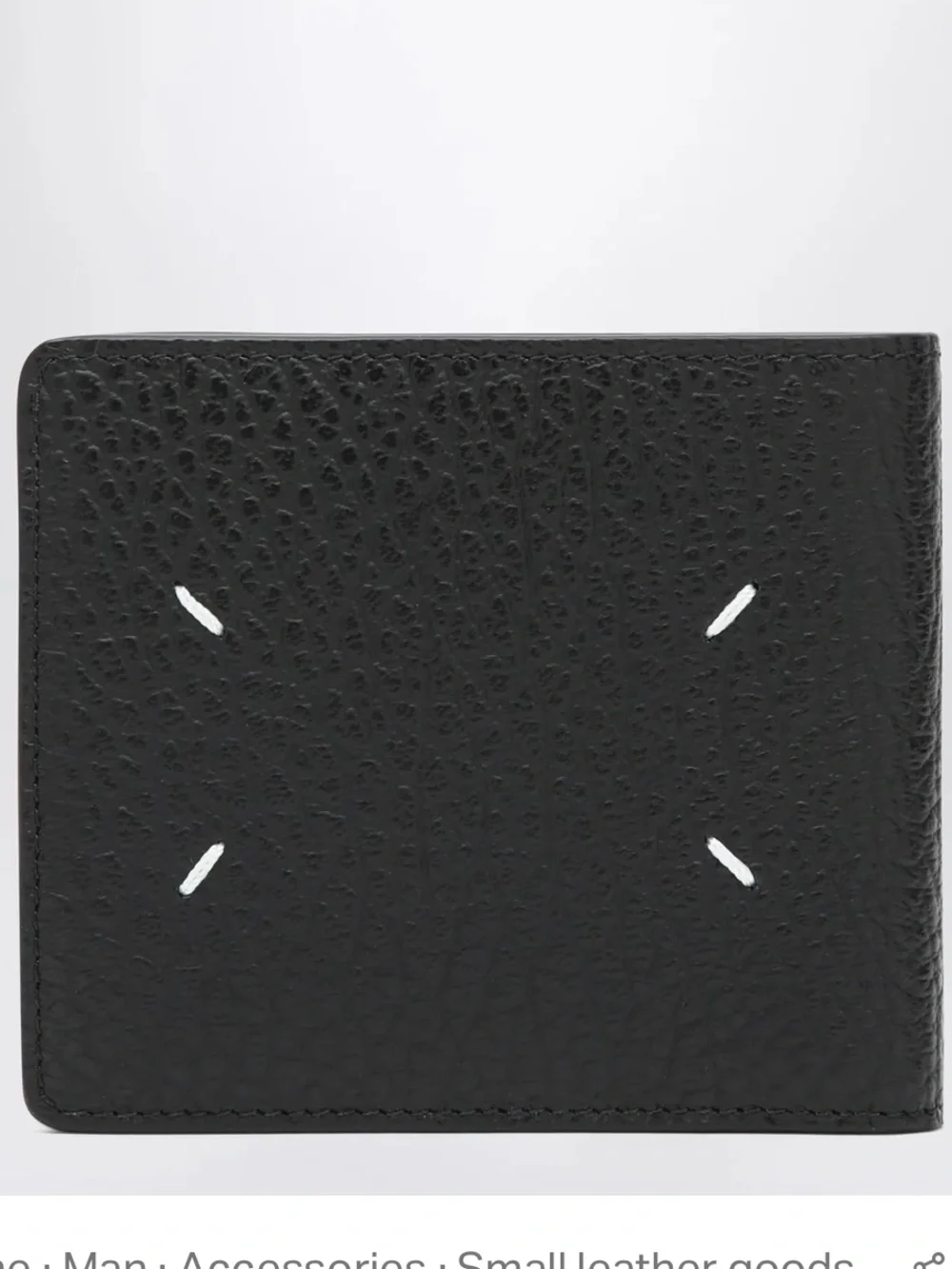 Maison Margiela Black Four Stitches bi-fold wallet Men’s